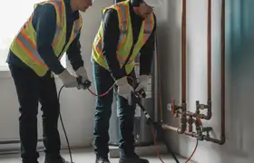 Leak detection plumber inspecting hidden leaks in Nashville, TN home
